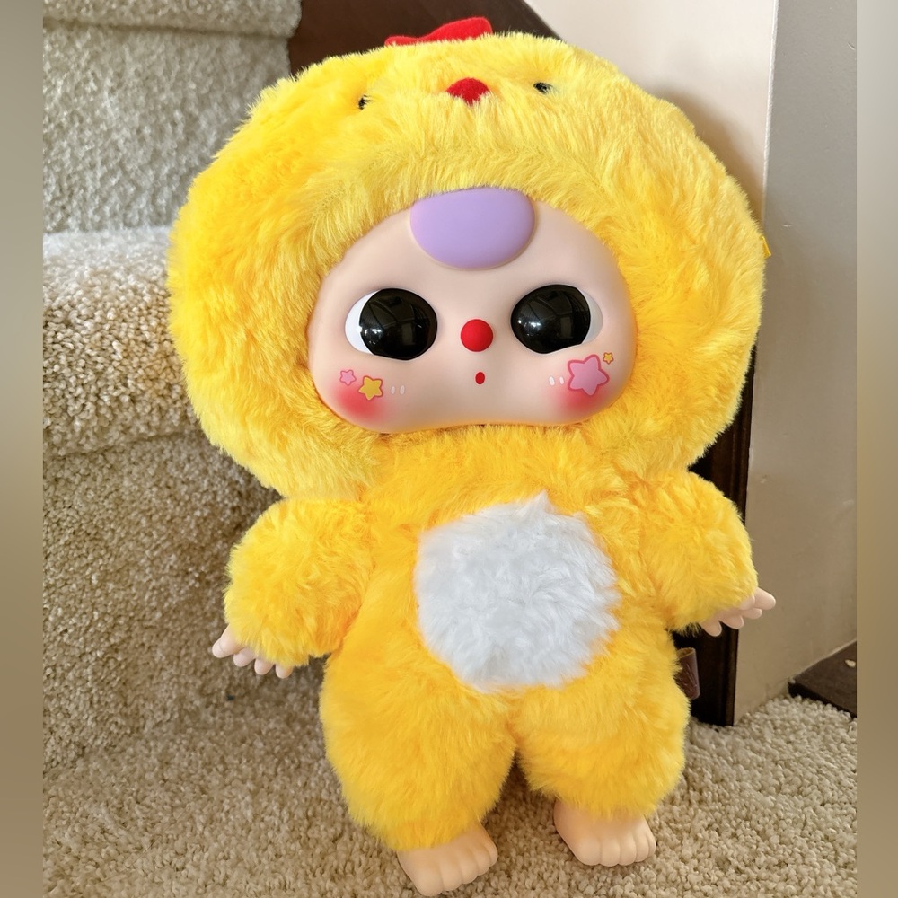 Baby Three 400% Big Plush Chick | Animal Series Blind Box with Card | Kawaii